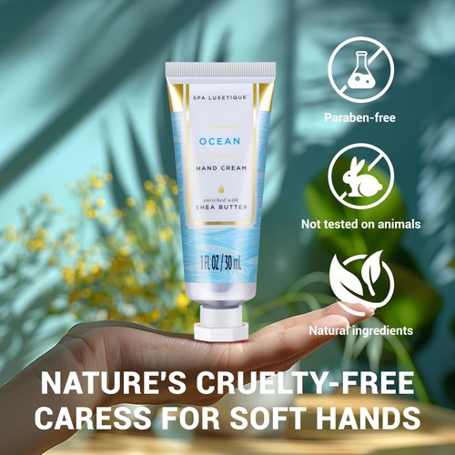 Spa Luxetique Hand Cream Gift Set - Mini Moisturizing Lotion for Dry Hands | Perfect Mother's Day Gift, 6 x 1 OZ