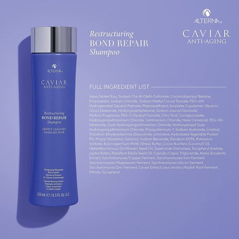 Alterna Caviar Anti-Aging Shampoo - Restructuring Bond Repair Formula | 8.5 Ounce (2-Pack)