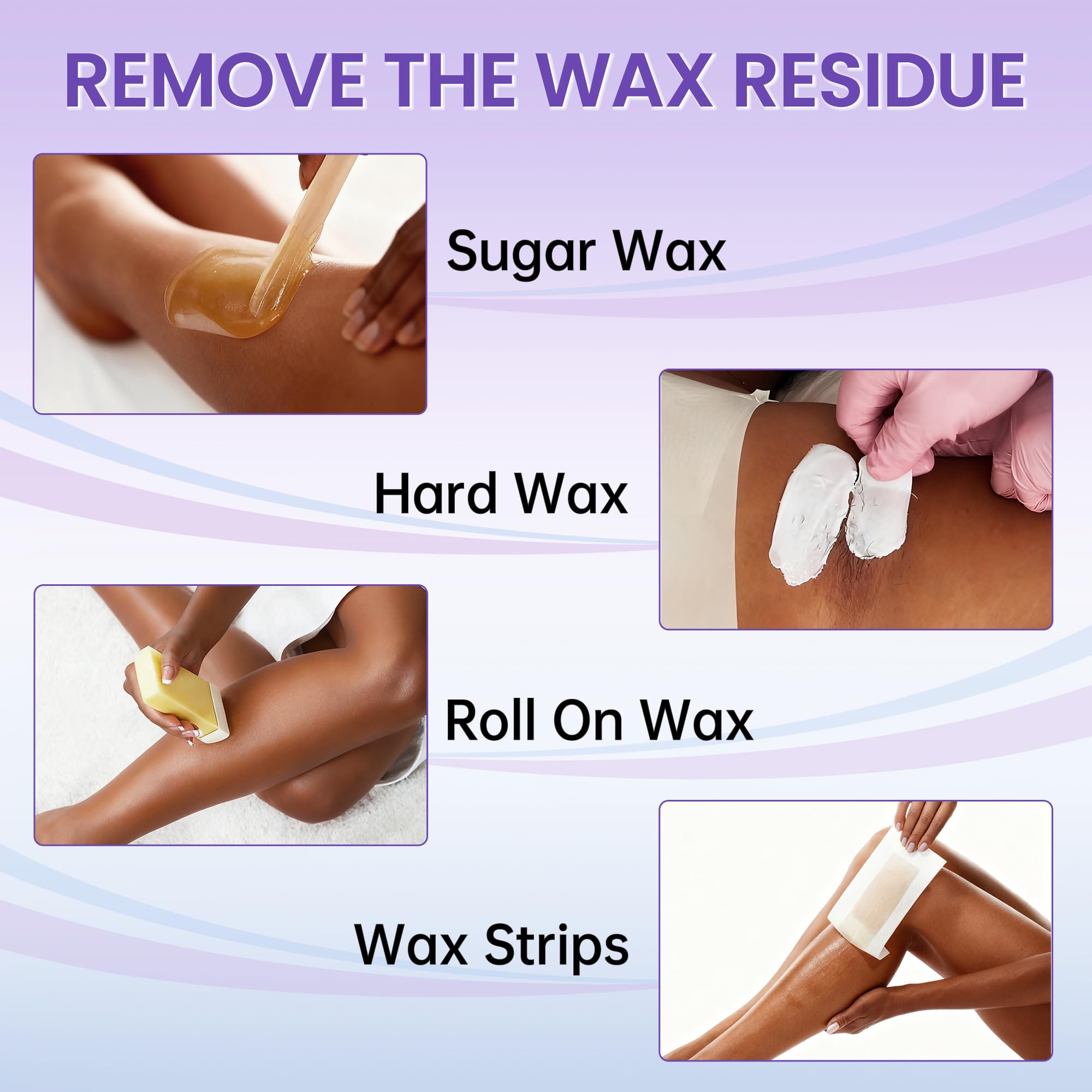 LaWink Post Wax Wipes 26PCS, After Waxing Calming Oil Wipes, Remover for the Skin Wax, After Wax Care, Wax Residue Remover for Skin For Home and Salon for Facial Body Skin Care