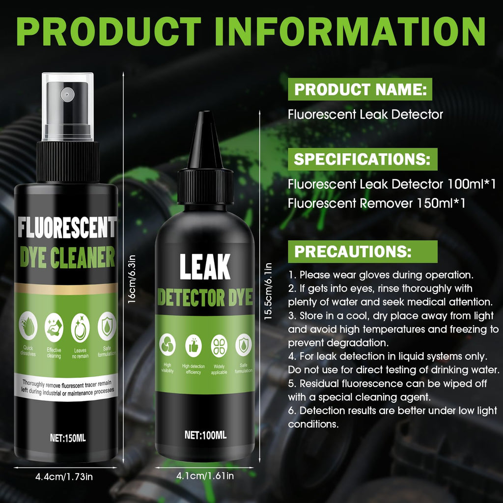 kuailaya Coolant Dye, Coolant Dye Leak Detection Kit Precisely Locate
