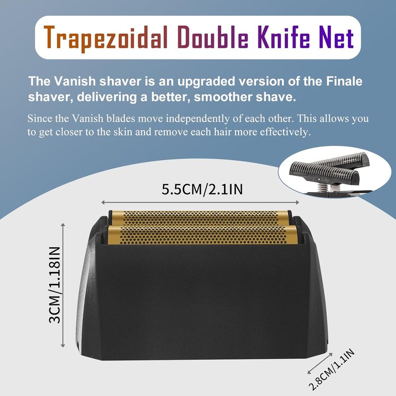 Wahl 5 Star Series Replacement Foil - 2 Pack for Vanish Shaver 8173-700 | Durable Black Design