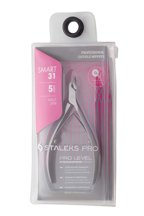 STALEKS PRO Smart 31 cuticle nipper 5mm working part, manicure tool NS-31-5