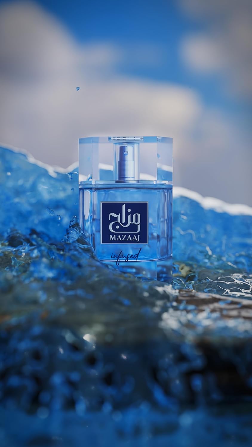 Zimaya Mazaaj Infused Eau De Parfum For Men - 3.4 Fl. Oz | Long-Lasting Fragrance