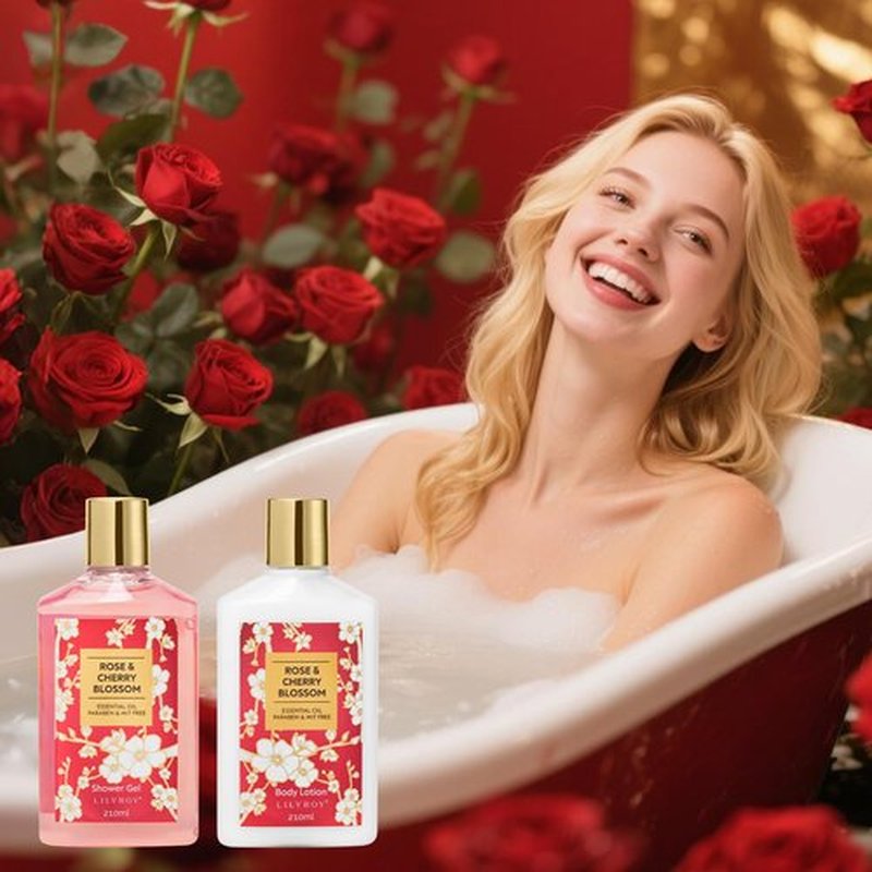 Mothers Day Gifts for Women - 27 Pcs Bath and Body Gifts Basket Set, Rose Spa Gifts Set Skin Care Set for Women, Gift Baskets Set for Mom | Gifts for Birthday, Christmas Gift, Valentines Day Gift