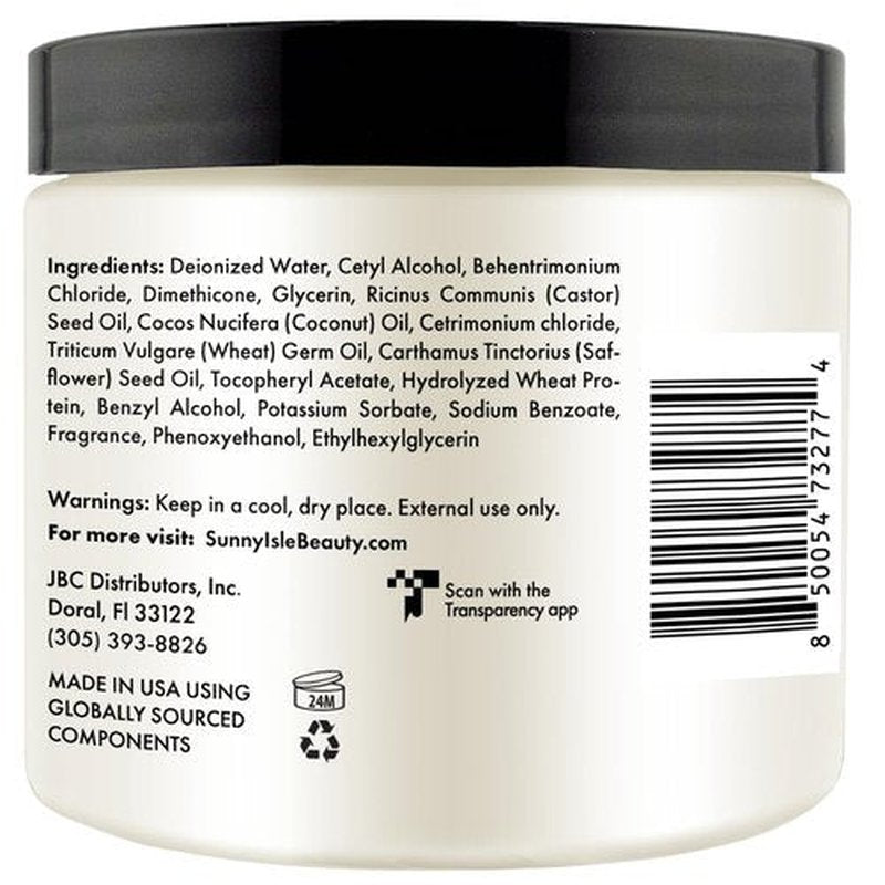 Sunny Isle Lavender Mint Hair & Strong Roots Intensive Repair Masque - Biotin, Jamaican Black Castor Oil - 16 oz