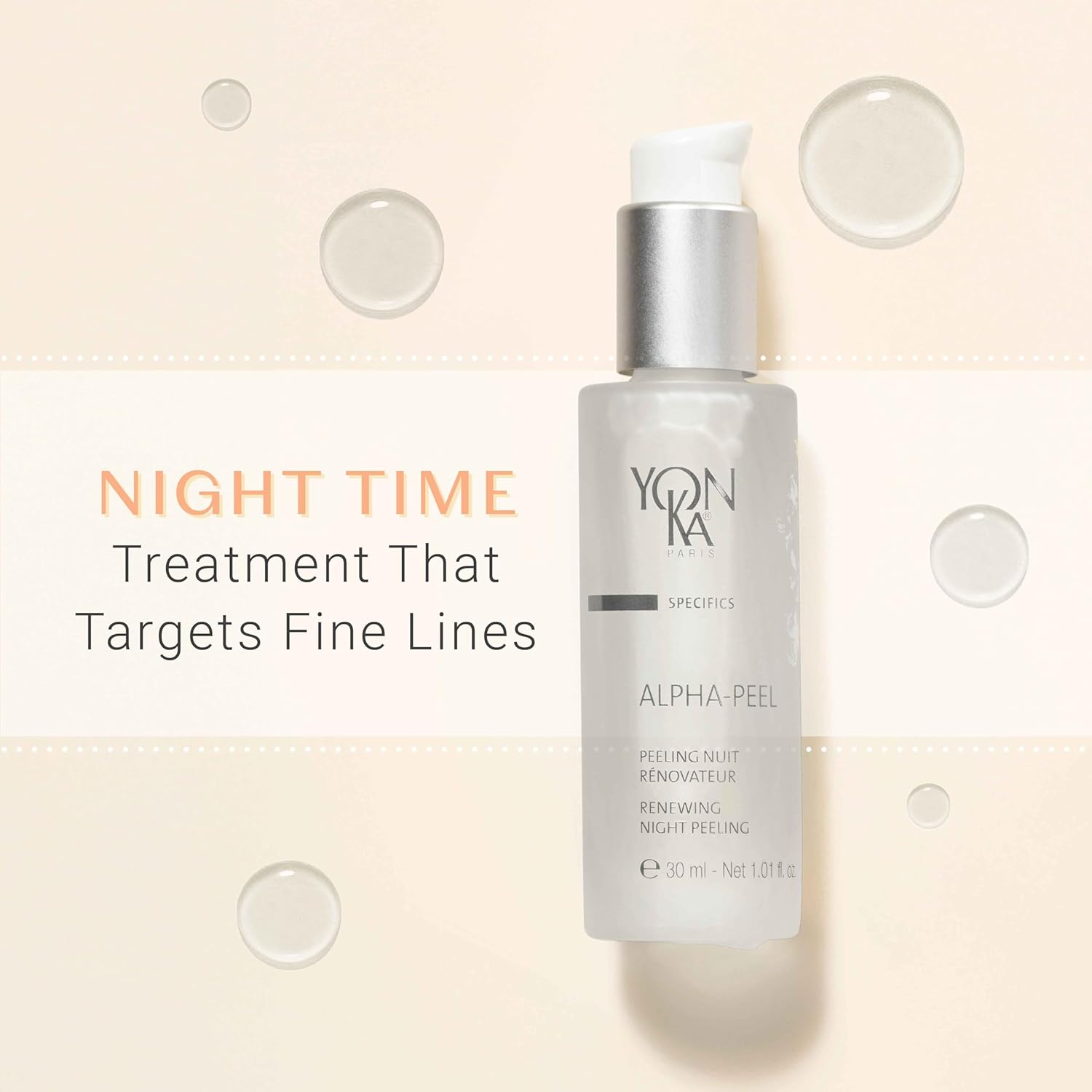Yon-Ka Alpha Peel Concentrate - Anti-Aging Night Peel for Fine Lines & Wrinkles | Paraben-Free | 1.01 fl oz