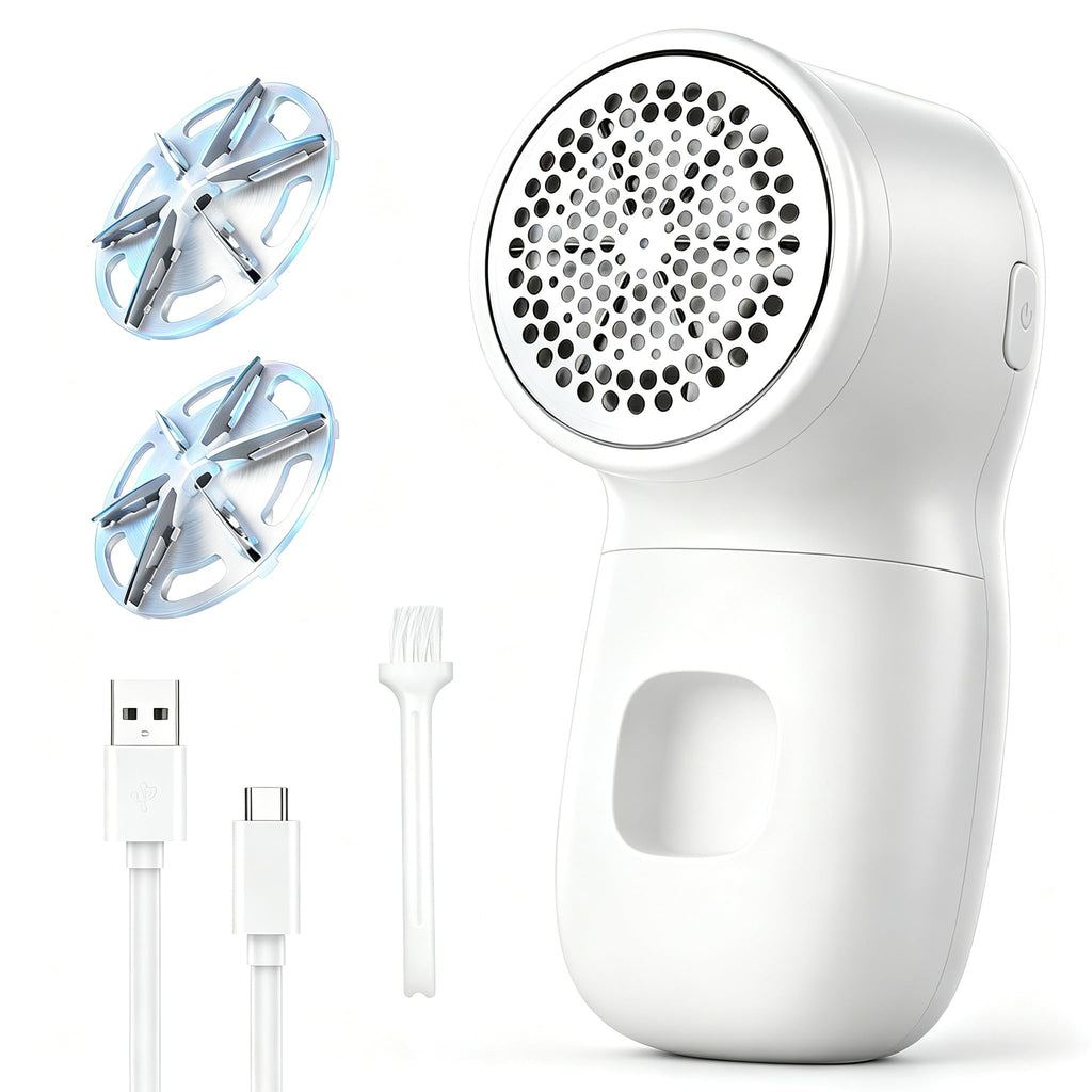 Fabric Shaver Lint Remover Sweater Shavers to Remove Pilling,Rechargeable Sweater Defuzzer with 2 Extra Blades, Fuzz Remover for Clothes Couch Furniture
