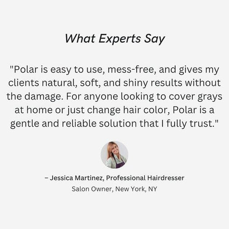 Polar Haircare - Blonde Coloring Shampoo for Gray Hair | Vegan, Ammonia-Free, Semi-Permanent Formula