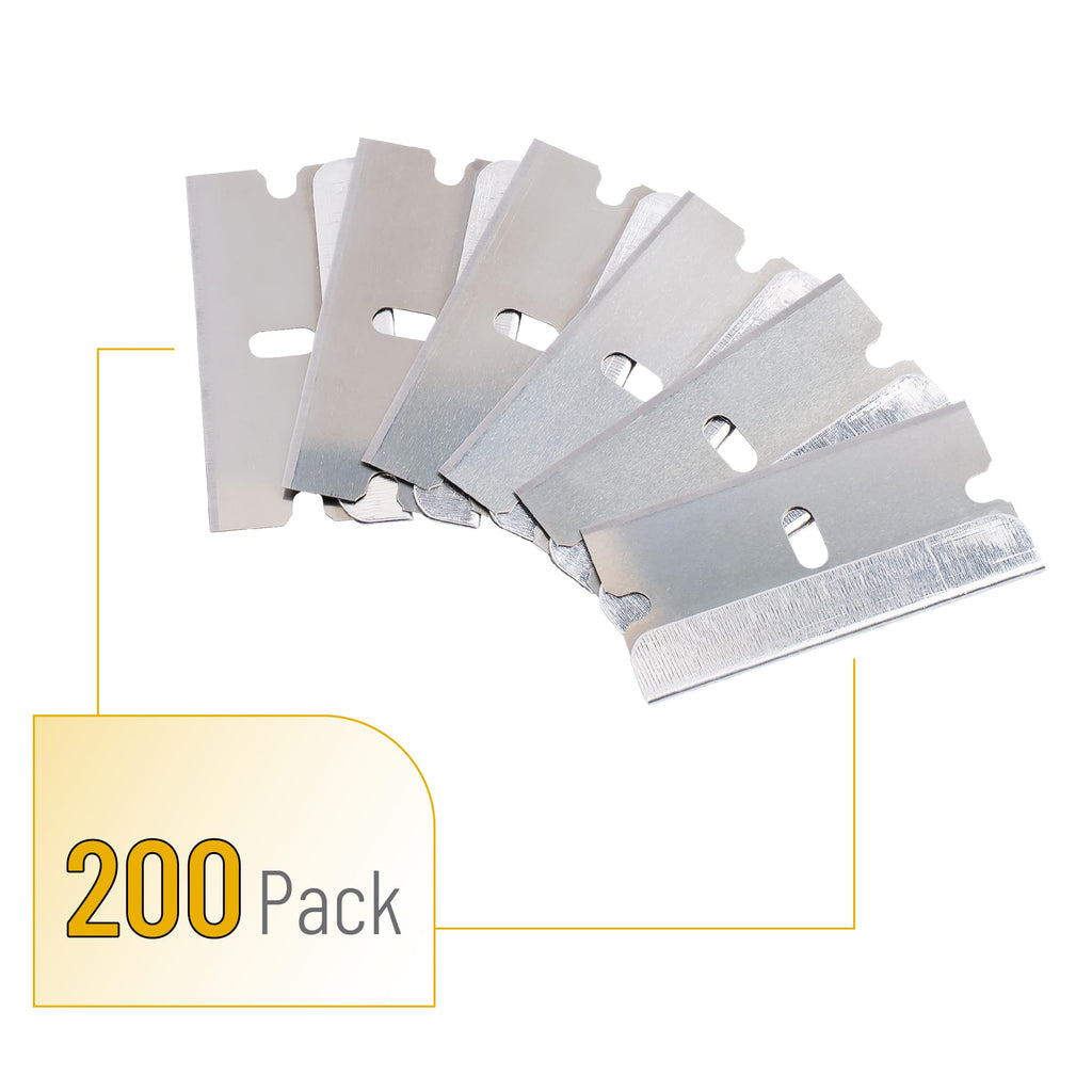 Bates- Single Edge Razor Blades, 200 Pack, Silver, Razor Blades Single Edge, Straight Edge Razor Blade, Scraper Blades, Single Edge Blades, Single Edge Razor Blade, Straight Edge Razor Blades