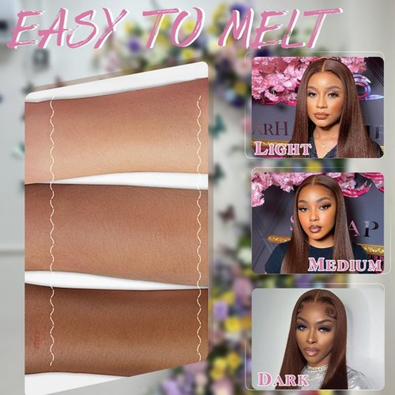 KEUET Brown Wear And Go Glueless Wigs Human Hair Pre Cut 26 inch 7X5 Chocolate Brown Glueless Wig Human Hair Pre Plucked Bleached Knots #4 Dark Brown Lace Closure Wigs 180 Density for Women