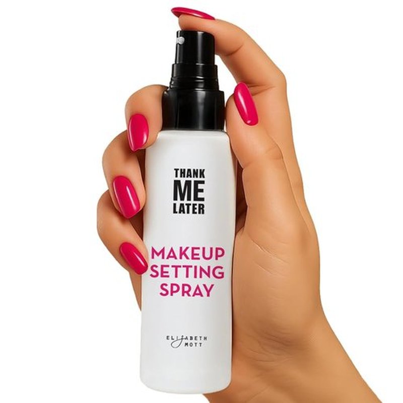 Elizabeth Mott Thank Me Later 3-in-1 Dewy Makeup Setting Spray - Hydrating, Long-Lasting Mist with Niacinamide | Travel-Size 30ml