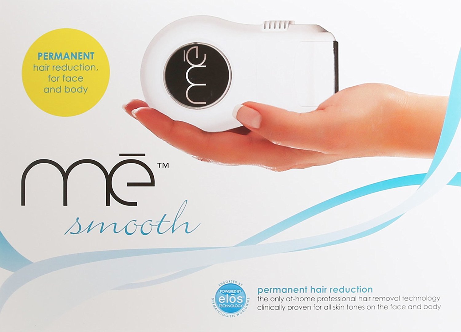 mē Smooth Permanent Hair Reduction Device with FDA Cleared elōs Technology - with 200,000 Pulses