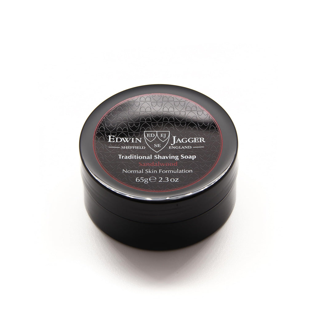 Edwin Jagger SSSWT Sandalwood 99.9% Natural Traditional Shaving Soap 65g Travel Tub