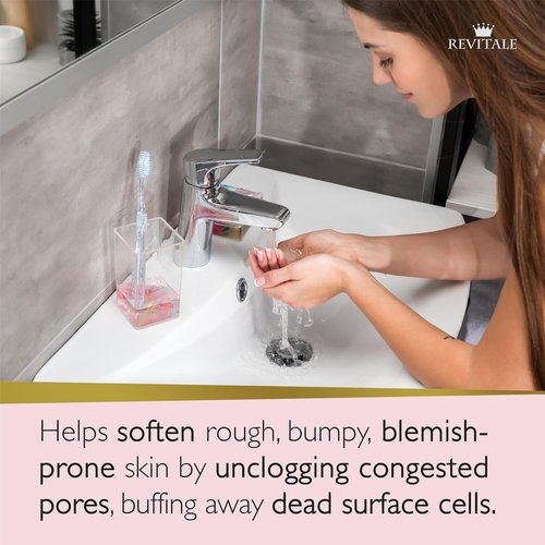 Revitalé Advanced BHA Salicylic Acid Scrub Soap - Exfoliating Bar for Face & Body, Deep Pore Cleanser, Anti-Blemish