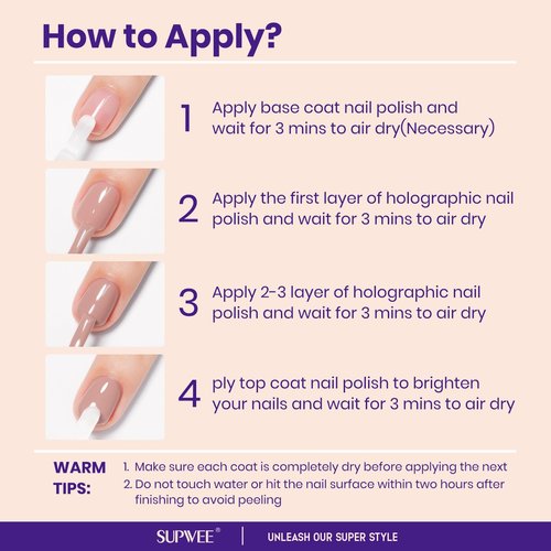 SUPWEE Nude Quick Dry Nail Polish, 16ml Air Fast Dry Regular Nail Polish Lacquer High Glossy Fall Finger Nail Manicure DIY Nail Art Salon Gift for Women Girl