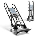 Olympia Tools Appliance Hand Truck, Heavy-Duty Furniture Dolly with Auto-Recoil Straps and Wheels for Moving Large Appliances, 1200 Lb Capacity, Black