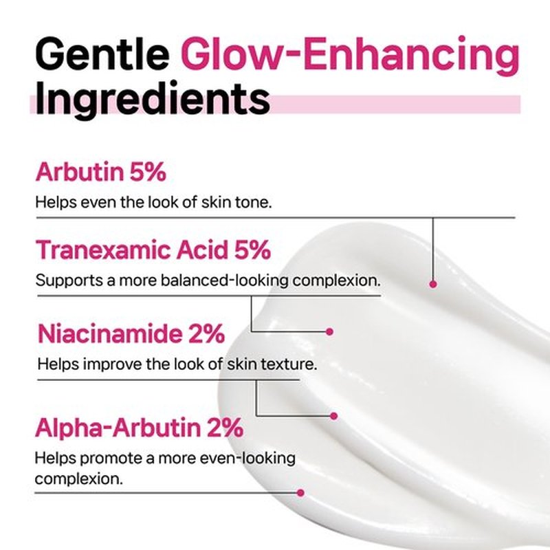 Arbutin 7% + Tranexamic Acid 5% + Niacinamide 2% Intensive Tone Care Facial Cream -Dark Spots, Freckle, Blemishes, Pigmentation, Dull & Uneven-Looking Tone w/ Alpha Arbuitn 20,000 ppm Korean Skincare