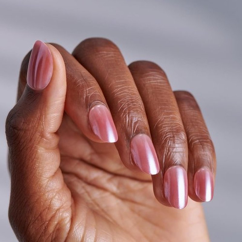 Kiss Impress No Glue Mani Press On Nails - ColorFX 'Boundless' Pink, Short Oval Shape | 30 Nails & Accessories