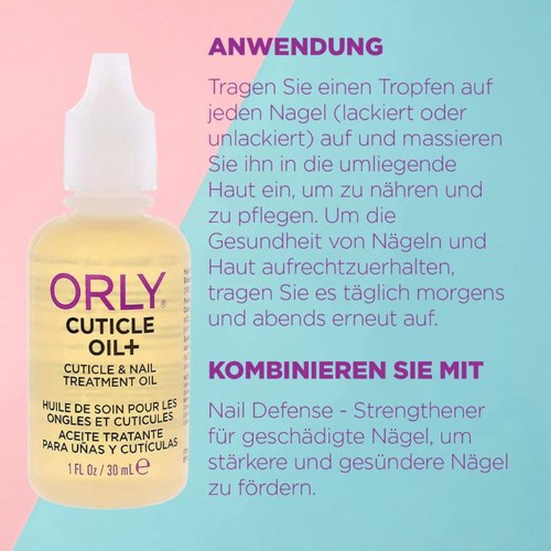 Orly Cuticle Oil - Nourishing Formula for Healthy Nails | 1 oz