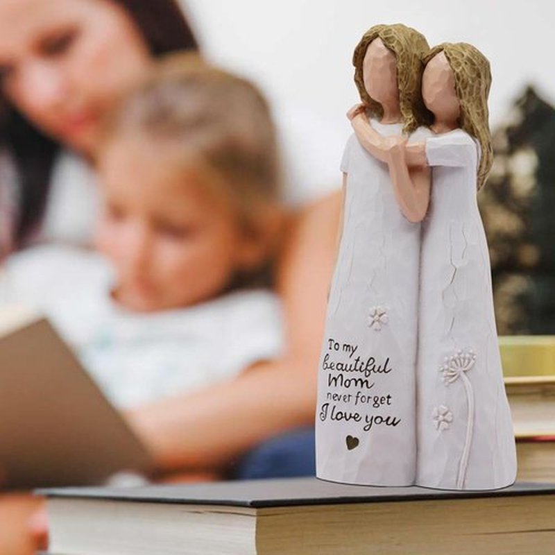 Regine Switzerland | Hand-Painted Sculpted Figurine - Heartfelt Birthday Gift for Mom from Daughter