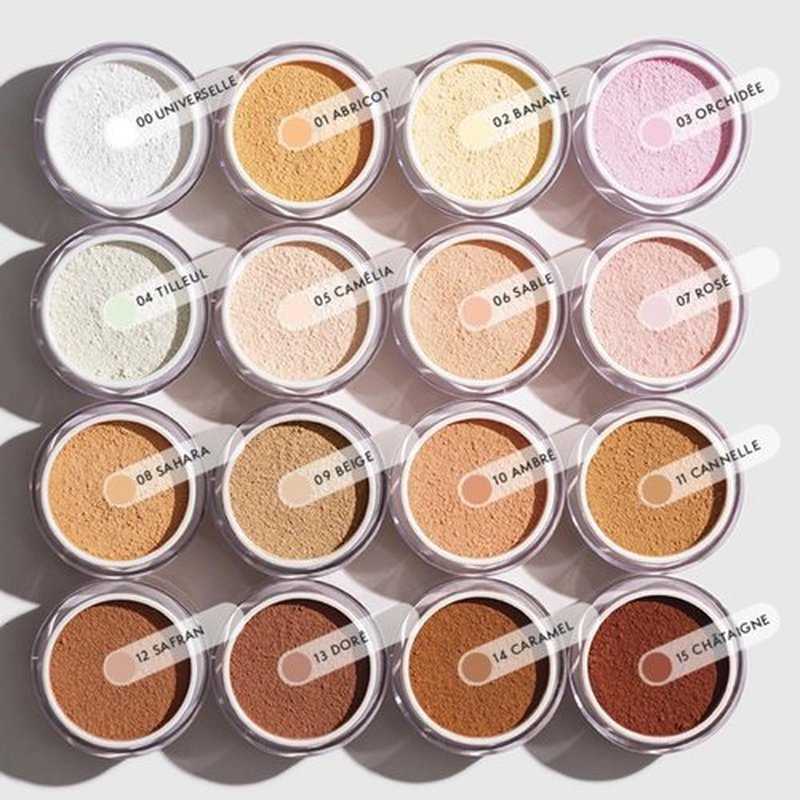 New T.LeClerc - Mattifying Loose Powder 00 Universal - 20 g - Rice Powder for Face, Long Lasting, Mattifying, Matte Finish, Shine-Controlling - Made in France Vegan (BANANE, 20 g (Lot de 1))