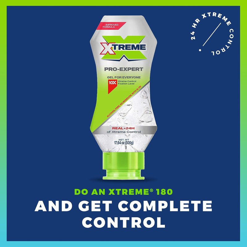 Xtreme Pro-Expert Hair Styling Gel, Maximum Control Formula, 17.63 oz Bottles, 3 Pack