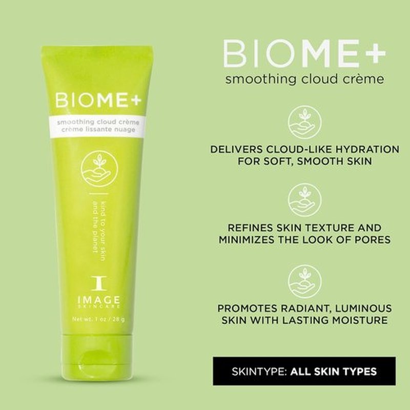 IMAGE Skincare BIOME+ Smoothing Cloud Crème - Microbiome-Friendly Night Cream for Enhanced Skin Moisture