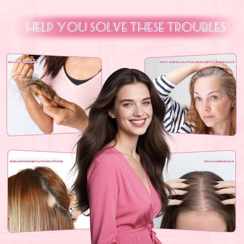 HappyNewHair Hair Toppers for Women Real Human Hair 6x7inch 55g Large Base Chocolate Brown 12inch Hair Pieces for Women with Thinning 360°Cover Clip In Extensions Topper Add Volume (#4Toppers-12inch)