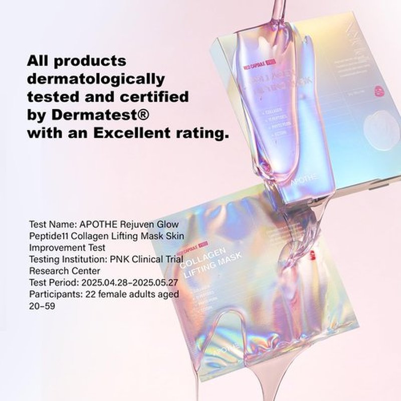 APOTHE RejuveGlow Peptide Collagen PDRN Lifting Mask — Instant Hydration, Pore Tightening & Wrinkle Care | Cooling Soothing Anti-Aging Sheet Mask for Sensitive Skin