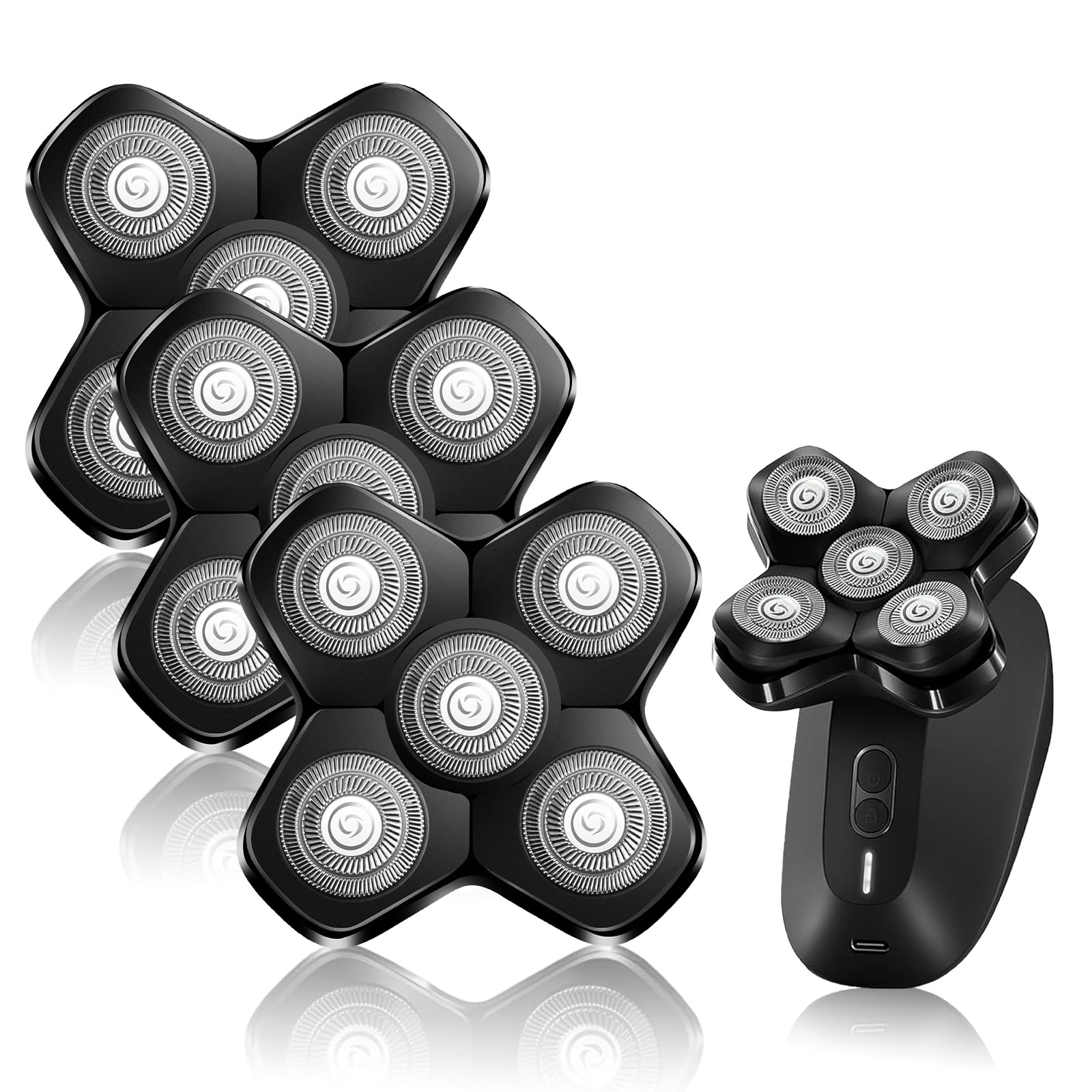 3-Pack Replacement Blades Compatible with MANSCAPED The Dome Shaver