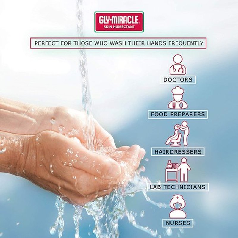 GLY MIRACLE Laboring Hands Moisturizing Body Cream, 4 oz - Non-Greasy Skin Humectant for Extremely Dry Skin, Hands, Body, and Feet, Fragrance-Free with Pure Glycerin for Nourishing Hydration