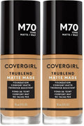 COVERGIRL TruBlend Matte Made Liquid Foundation, Sand Beige (Pack of 2)