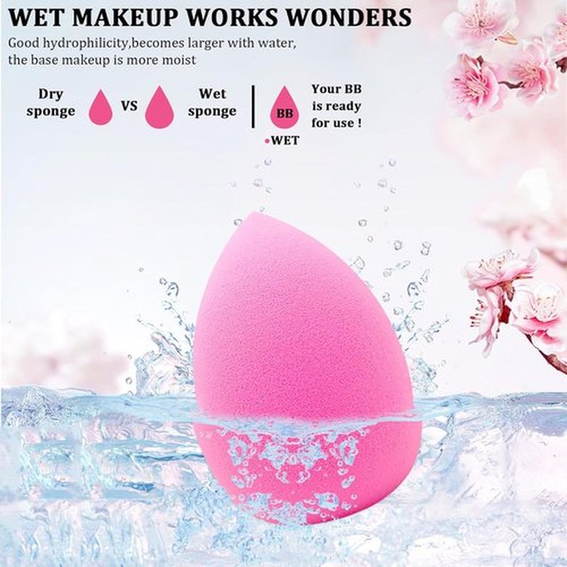 Skiennix 12-Piece Makeup Sponge Set - Latex-Free Flawless Soft Blenders for Powder & Liquid Makeup