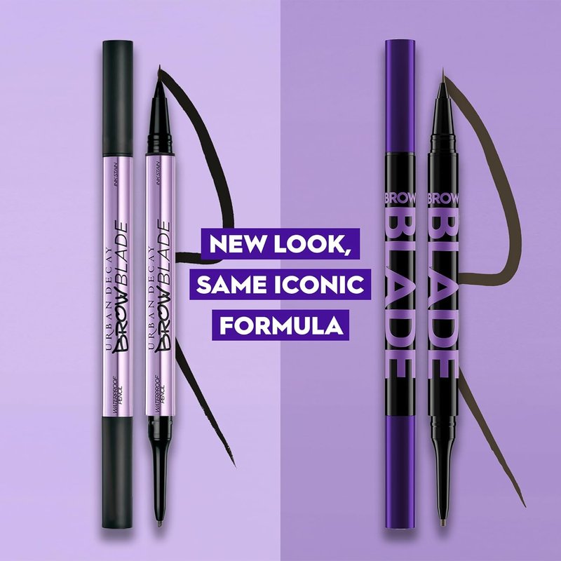 Urban Decay Brow Blade 2-in-1 Eyebrow Pen & Waterproof Pencil - Smudge-Proof, 24HR Wear, Define & Fill - 0.01 oz