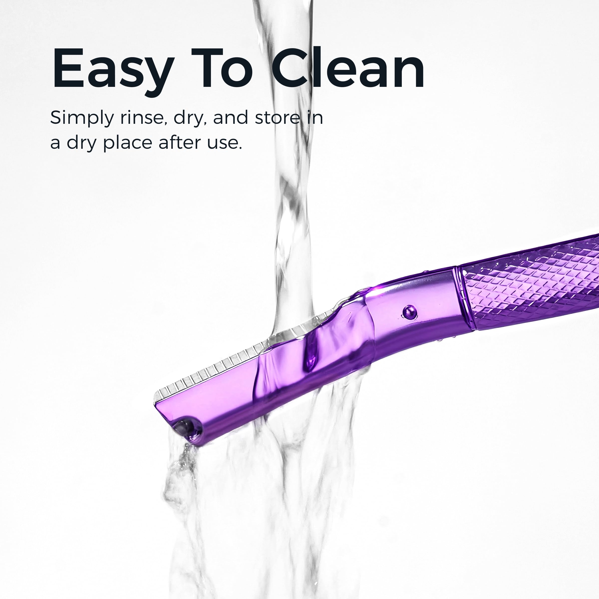 ZOMCHI Eyebrow Razor for Women & Men, Precision Cover, Purple