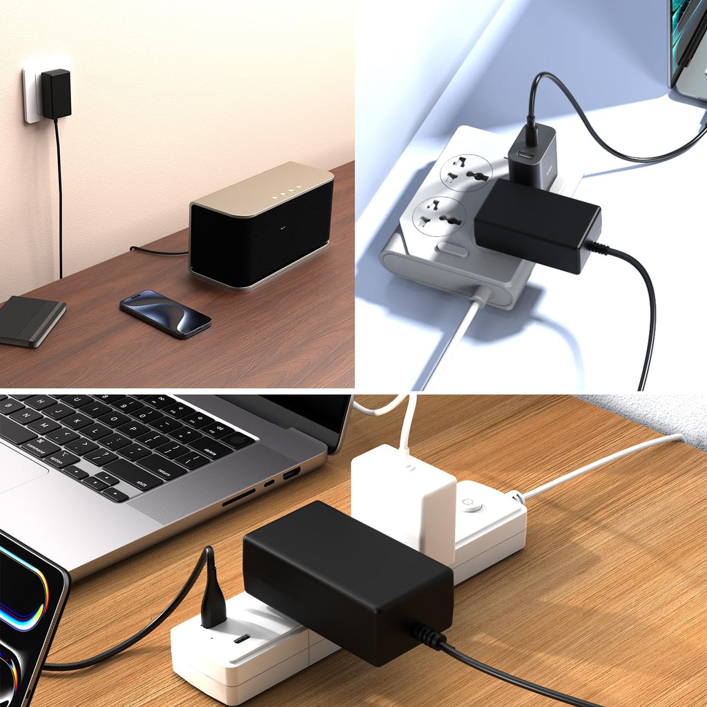 Kado Power Adapter 12V-2A 1.5A 1A AC/DC Power Cord 5.5x2.1mm with 8 Tips