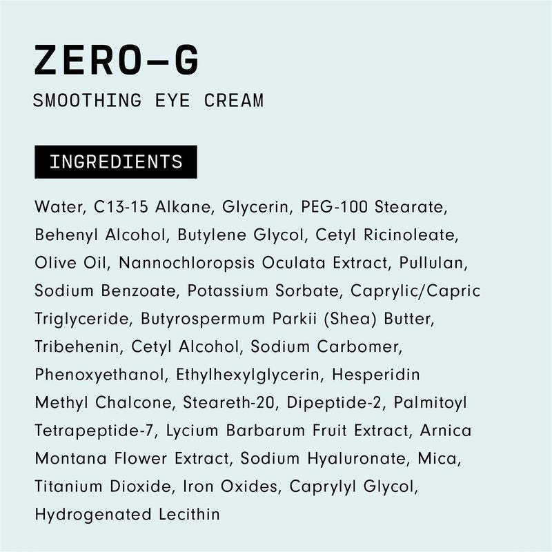 Versed Zero-G Smoothing Eye Cream - Smoothing Algae Extract, Firming Peptides and Deeply Moisturizing Olive Oil - Vegan Eye Cream For Wrinkles And Fine Lines (0.5 fl oz)