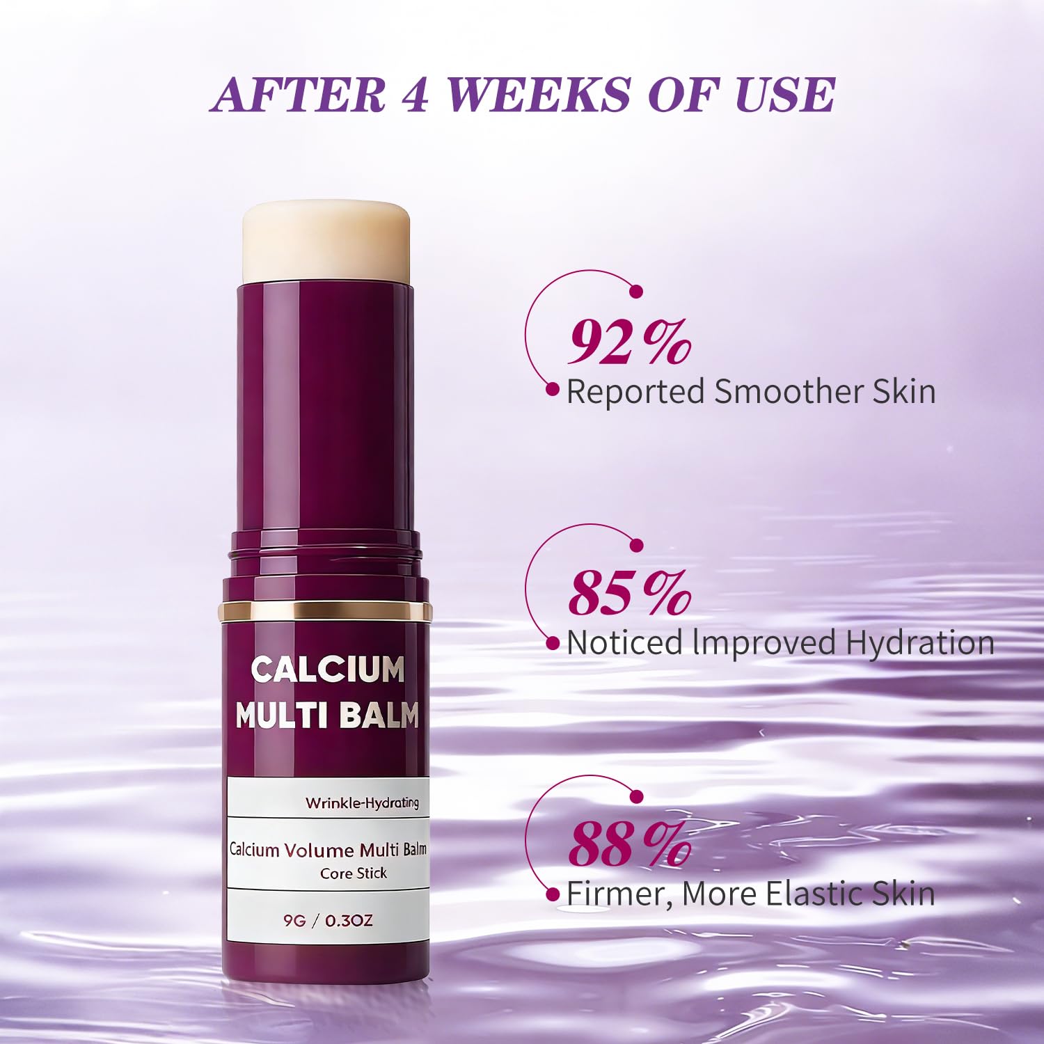LMMPPQQ Calcium Volume Multi Balm for Wrinkles,Korean Collagen Firming & Hydrating Calcium Multi Balm Stick with Vitamin D & Shea Butter,Supports Skin Barrier for Eyes,Face & Neck
