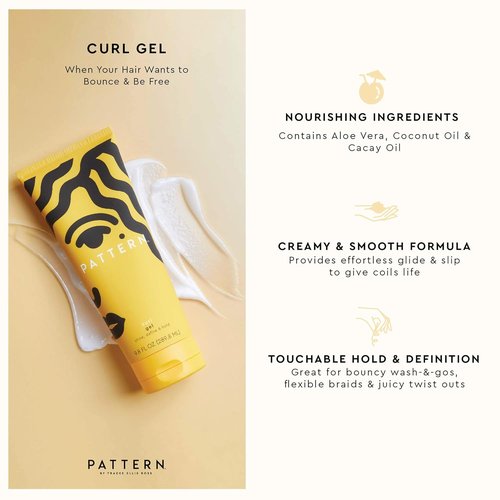 PATTERN Beauty Curl Gel - Definition & Shine for Curly, Coily, and Textured Hair | 9.8 fl oz