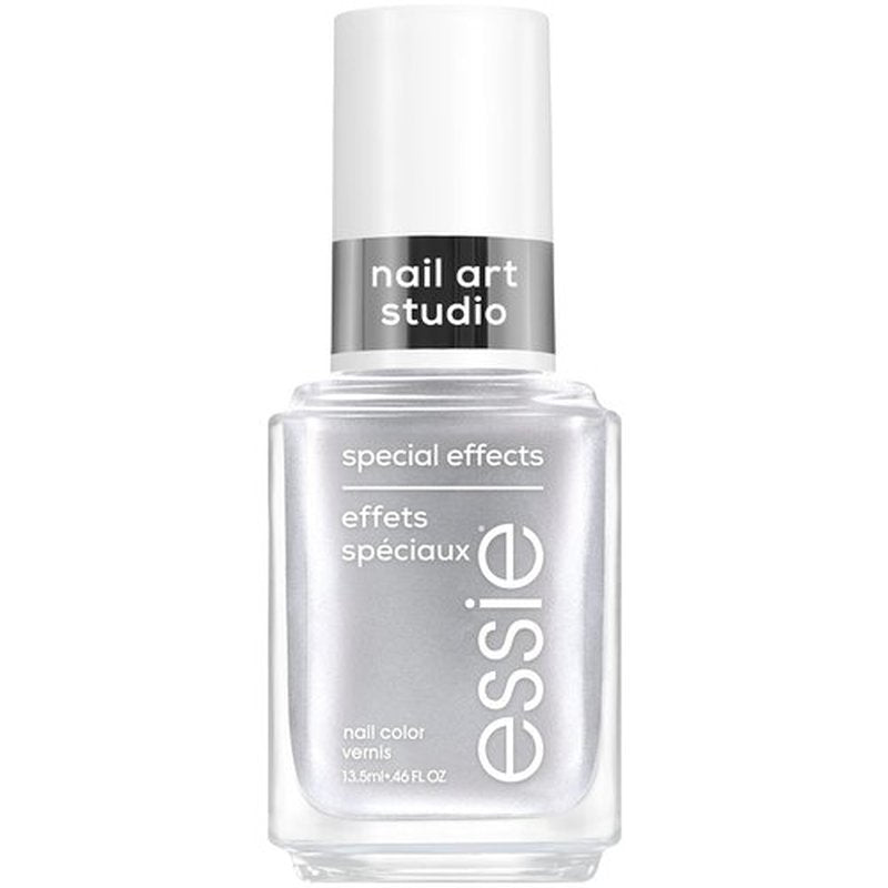 Essie Nail Art Studio Chrome Polish - Vegan Silver Cosmic Chrome, 0.46 Fl Oz for Stunning Nails