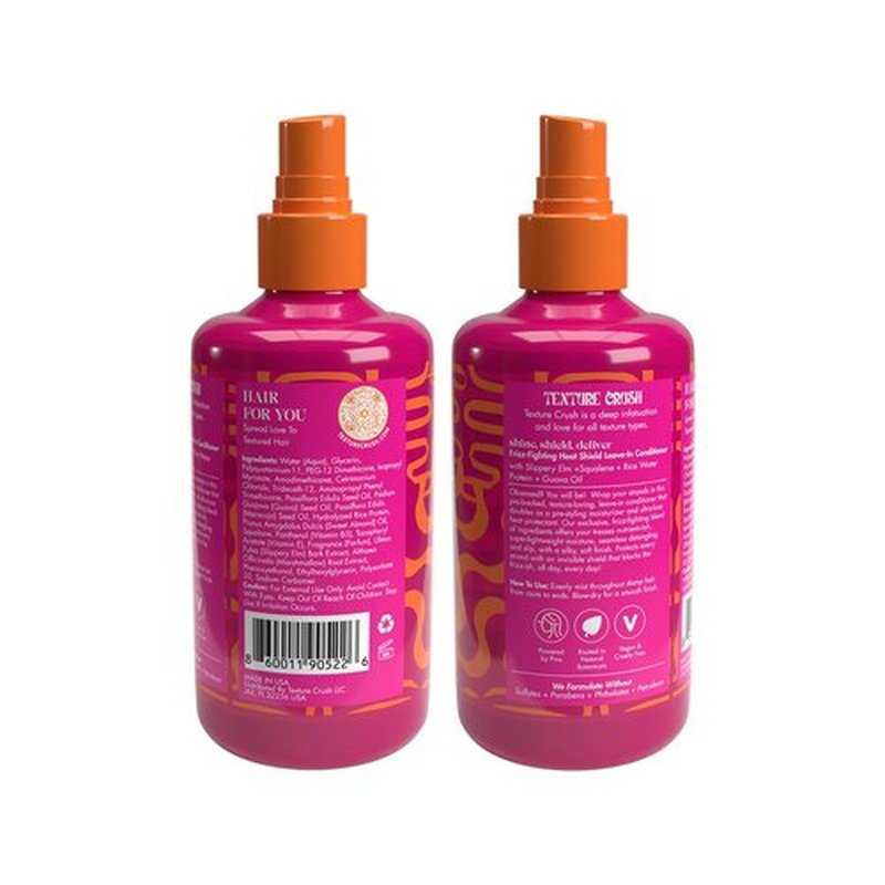 Texture Crush Frizz-Fighting Leave-In Conditioner, Moisturizing, Heat Protecting, Humidity-Resistant formula with Guava Oil, Hair Repair Formula for Detangling, Smoothing and Frizz Control