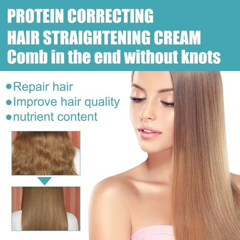 Maigoole Protein Hair Straightening Cream - Silk & Gloss Formula for Curly Hair | 2-Pack