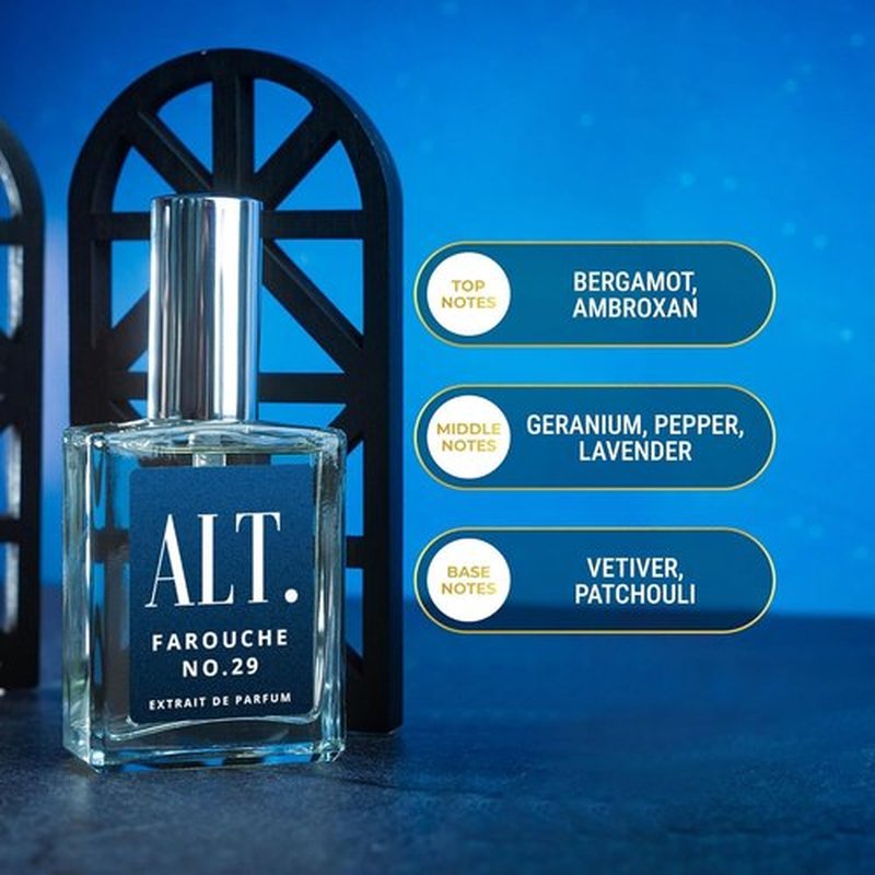 ALT. FRAGRANCES Farouche No. 29 - Long-Lasting Bold Citrus Vanilla Perfume for Men | 100ml Extrait de Parfum