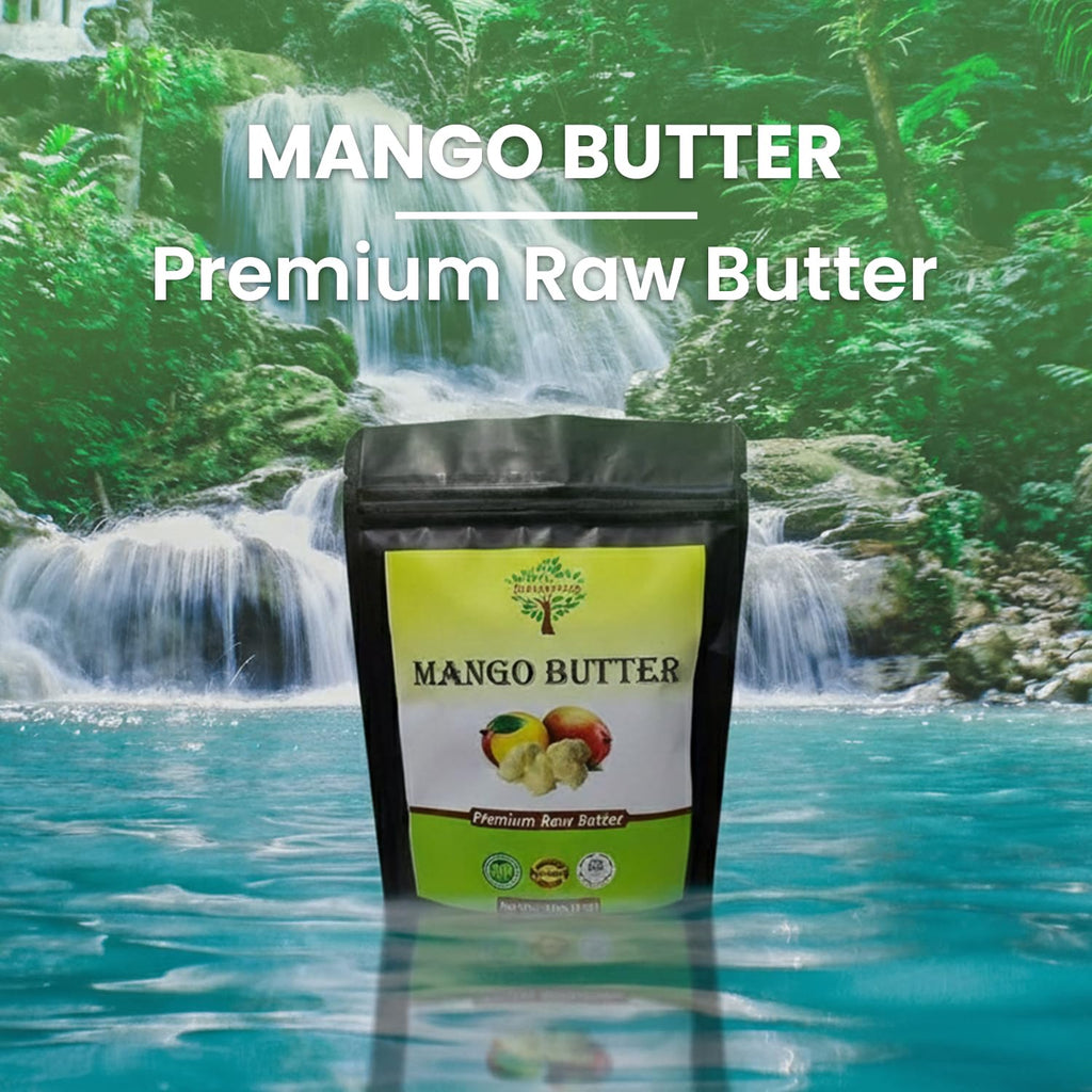 SunNature 100% Pure Mango Butter - Can Substitute Shea Butter in Soap and Lotion Recipes - Moisturising, Scent-free, Hexane-free (4 Oz)