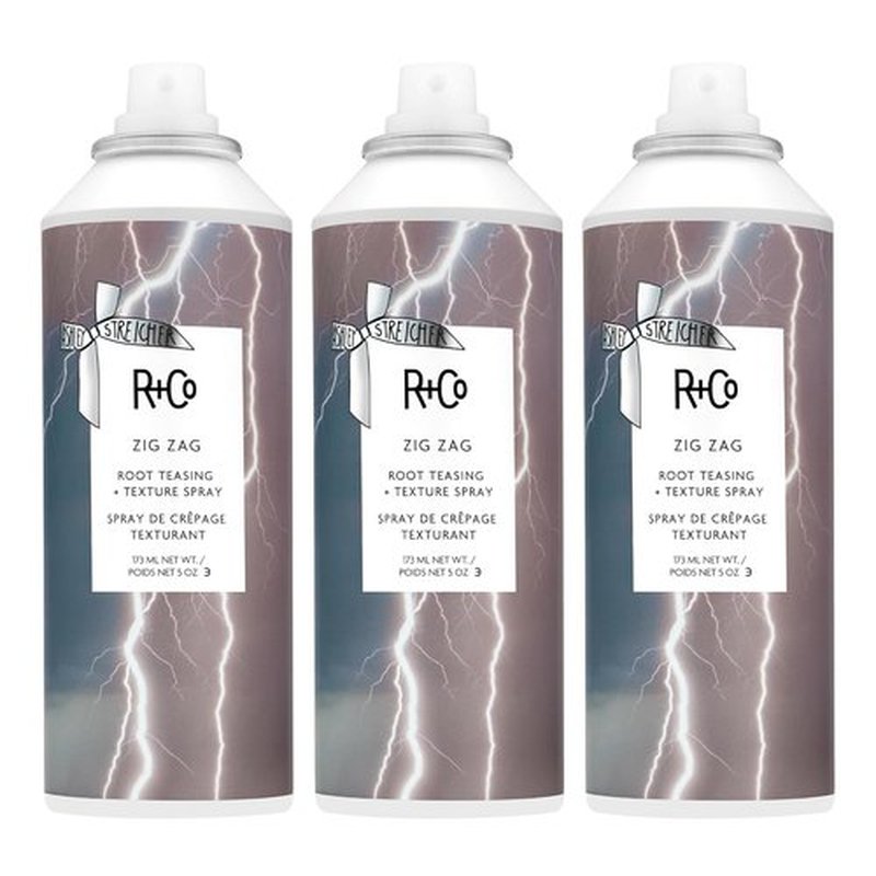 R+Co ZIG ZAG Root Teasing Spray - Volumizing Texture & Hold for All Hair Types, 8.5 oz