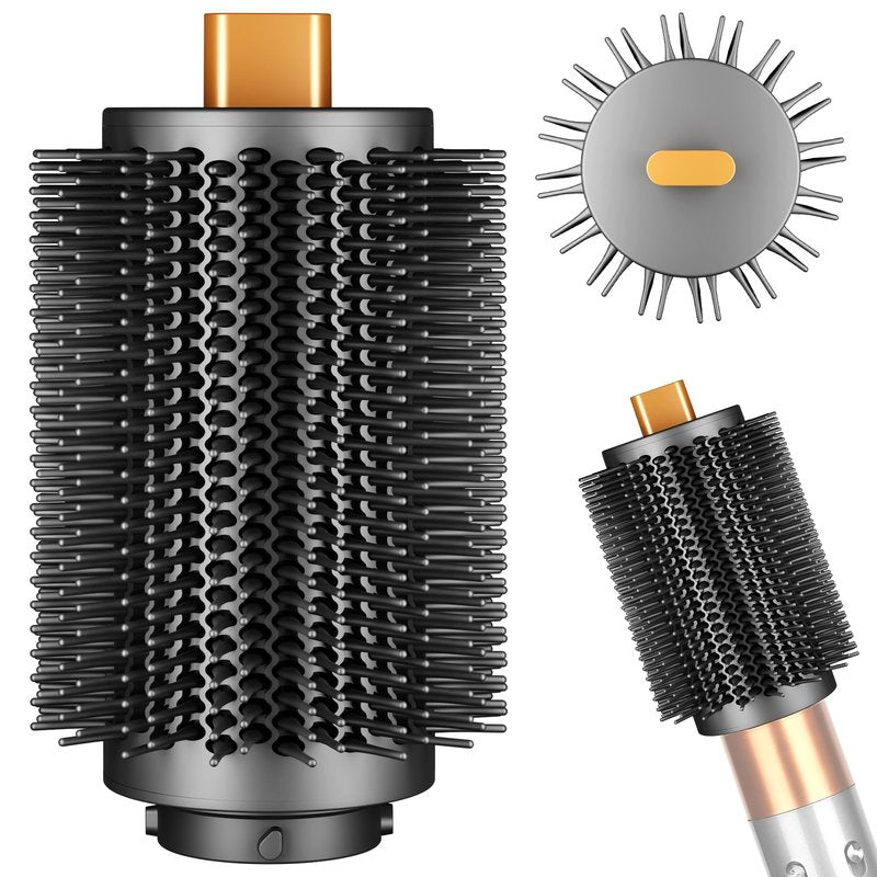ZEPHBLOW Upgraded Large Round Volumizing Brush for Dyson Airwrap Attachments, 3-Inch Large Barrel Round Brush Attachment Compatible with Airwrap HS01/05/08, Flexible Bristles for Volume Smooth Curling