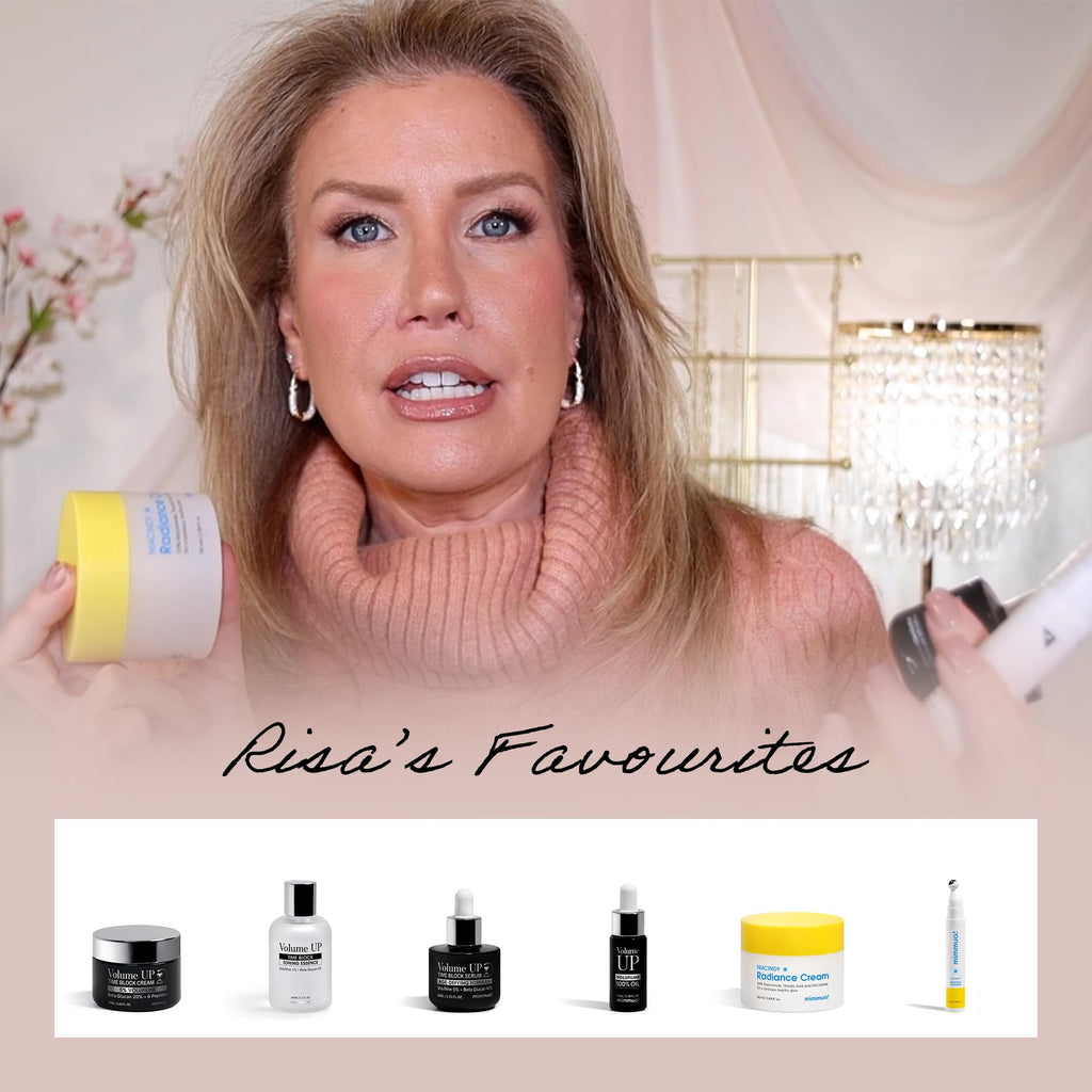 mimmua! Volume UP Toning Essence & Serum & Cream for Skin Volume | Volufiline, Beta Glucan, Peptides | Botox in a Bottle | Plumps Skin by Stimulating Fat Cells | Anti-Aging Topical Filler