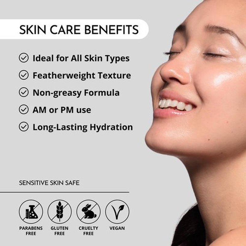 MAELOVE Plush Cream Light-as-Air Gel Moisturizer, Hydrating with Squalane and Hyaluronic Acid, For Sensitive Skin, Made in USA