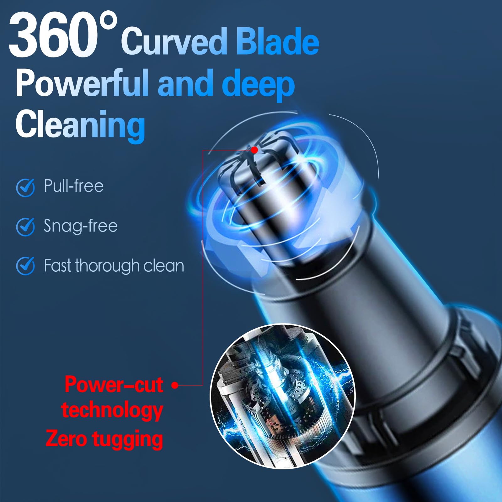 Nose Hair Trimmer for Men, Ear and Nose Hair Trimmer for Women,Sideburn,Eyebrows Hair Trimmer, Electric Facial Hair Remover with LED light display, Rechargeable, Waterproof for Home, Travel Business