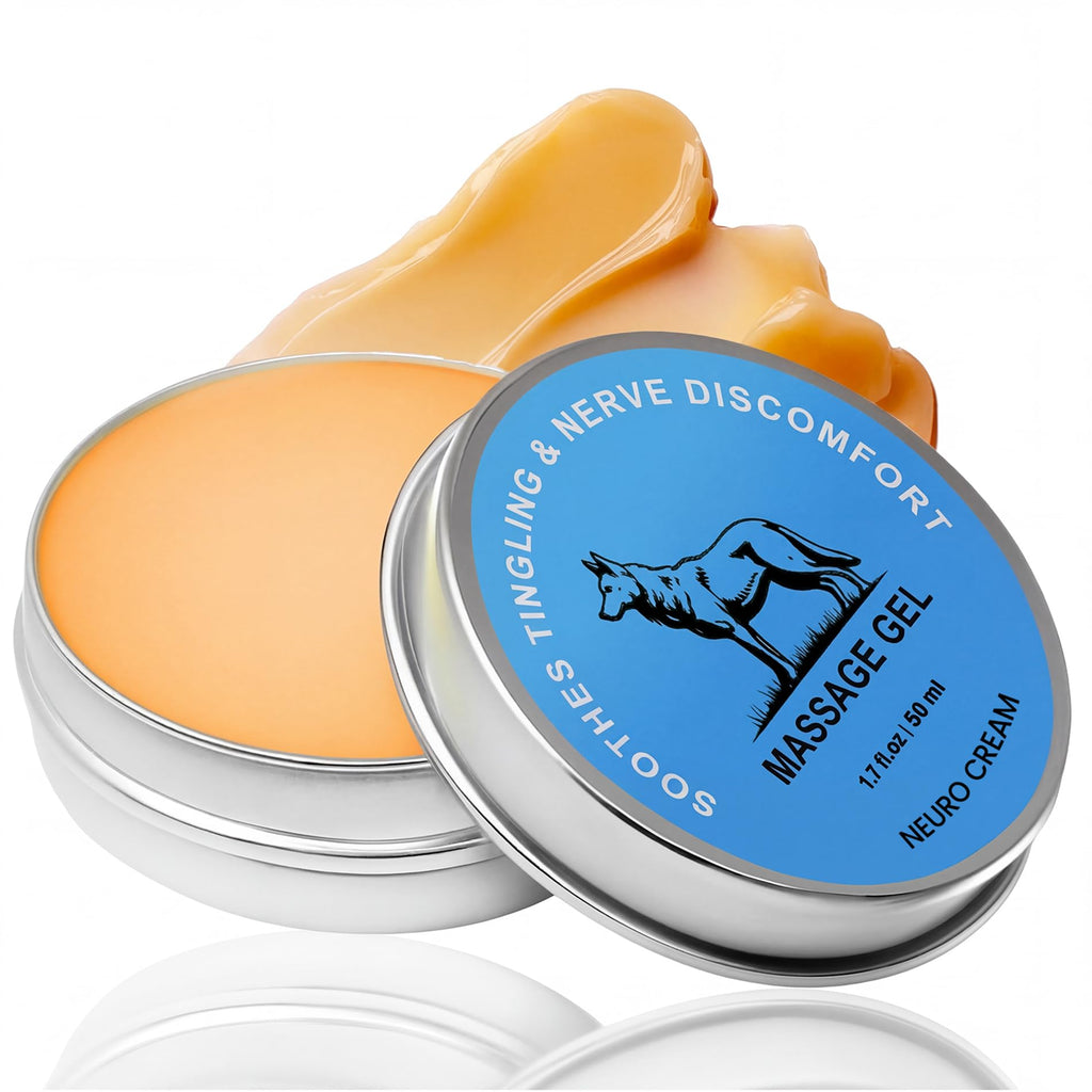Pwkvsn Nerve Relief Balm for Neuropathy – Neuro Magnesium Cream with Menthol & MSM, Cooling Soothing Massage Cream for Muscle & Joint Comfort, Lavender Scent (1.7 Fl Oz (Pack of 1))